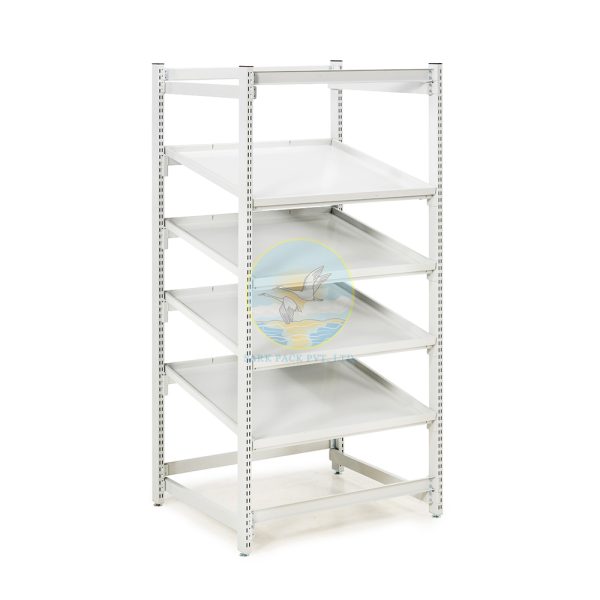 FIFO Flow Rack M900 with steel shelves – SARK PACK PVT. LTD.